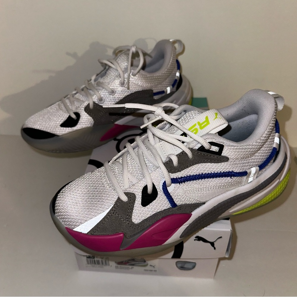 PUMA x J. Cole RS-Dreamer JR sneakers white-steel gray size 4.5 Junior Big Boy